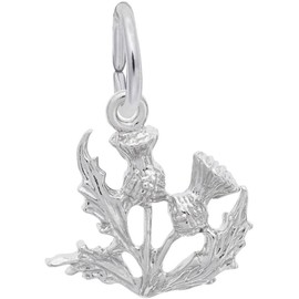 Rembrandt Thistle Charm - Metal - Sterling Silver
