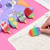 DOMG 16 Pcs Cute Fruit Shaped Ice Cream Erasers for