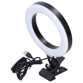 16cm LED USB Circle Light RGB Fill Light with Clamp Holder for Selfie Live Makeup