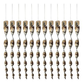 PESTEZE 12 Inches Bird Scare Silver Shiny Reflective Rods for Outdoors [12 Pack Silver] Repels Pest Birds Like Woodpeckers, Sparrows, Pigeons, Crows, Geese & Gulls Without Harm & Protect Property