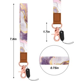 Rimilak Wristlet Keychain, Wrist Lanyard Key Chain for Women Men Car Keys ID Badges Card Wallet Phone Camera