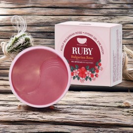 Koelf Moisturizing Eye Area Treatment Eye Area Moisturizing Ruby Bulgarian Rose Hydrogel Eye Patch 60 pieces per pack / 코엘프 수분 공급 눈가 트리트먼트 눈가 보습 루비 불가리안로즈 하이드로겔 아이패치 1개 60개입
