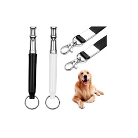 2 Pack Dog Whistle, Dog Whistles for Recall, Ultrasonic Stop Barking Silent, Adjustable Dog Training Whistle, with Lanyard