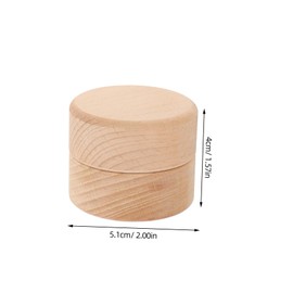 SHOWERORO Tooth Holder Wooden Keepsake Box Durable Fetal Hair Storage Container for Jewelry Teeth present for Showers Birthdays Charming Design