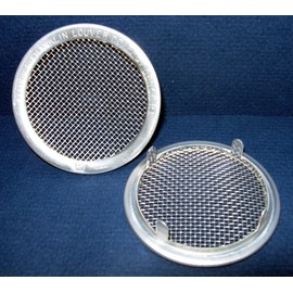 4" Round Open Screen Vent - tab Style - Mill - Pkg of 4