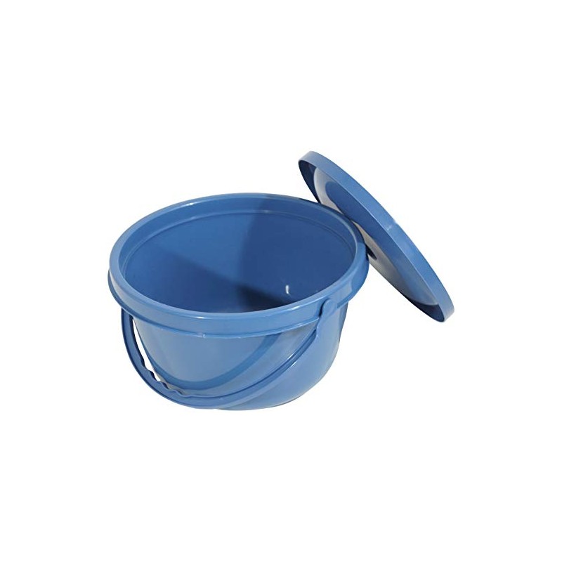 Aidapt Lightweight Folding Bedside Commode with Removable Bucket and Anti