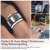 SZJCLTD 2 Pack 14K Gold Plated Stackable Rings Compatible with