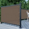 TANG 3' x 15' Brown Coffee Balcony Privacy Screen Fence