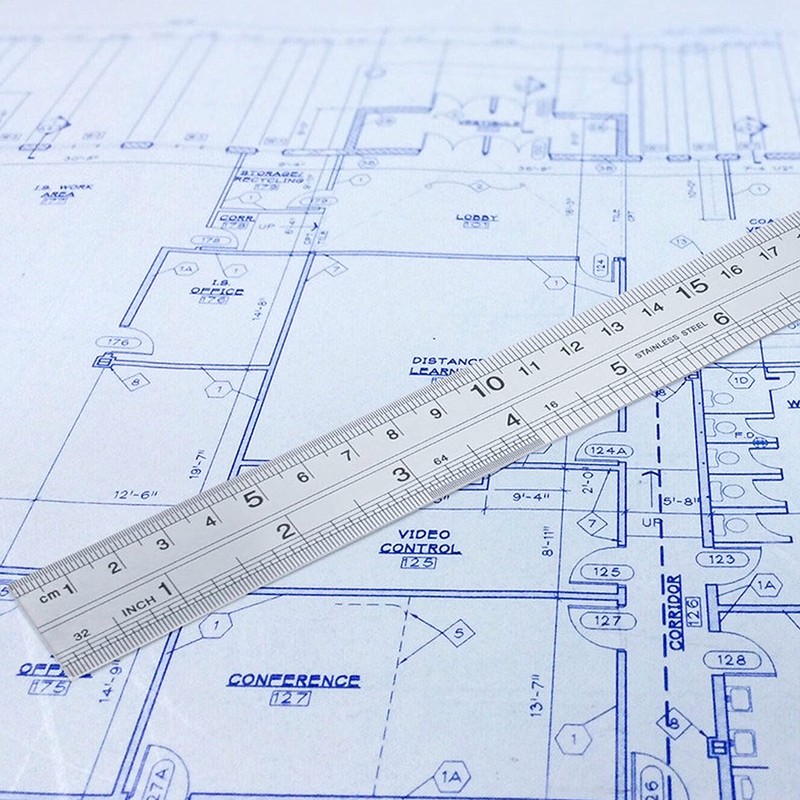 KEWAYO Metal Ruler Set, Machinist Ruler Kit，Straight Edge Measuring Tool,