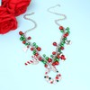 NLCAC Christmas Jingle Bell Necklace Women Christmas Ornament Bib Statement