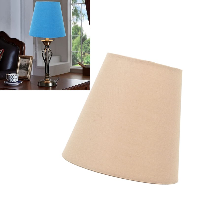 MUNEFE 3pcs Small Lamp Shade, Cloth Lampshade, Fabric Lampshade Clip