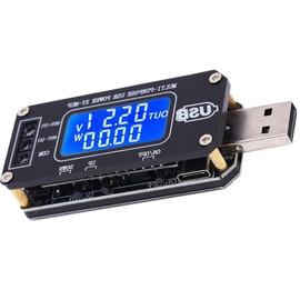 ​​KEAcvise DC-DC CNC USB Boost/Buck Power Regulator Module, 3.5V-12V to 1.0V-24V Adjustable Converter with Digital Voltmeter & Battery Tester, 2-3W Power