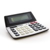 BAZIC 12-Digit Dual Power Desktop Calculator w/Adjustable Display, Solar &