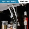4Pcs Cabinet Door Hinges Lift Up Spring Flap Gas Strut