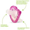 RaZbaby JollyPop Baby Pacifier Newborn, Double Pack, Pink, 0-3 Months