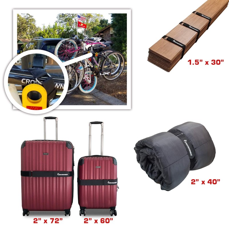 Premium Cinch Straps 2" x 12" with Stainless Steel Metal