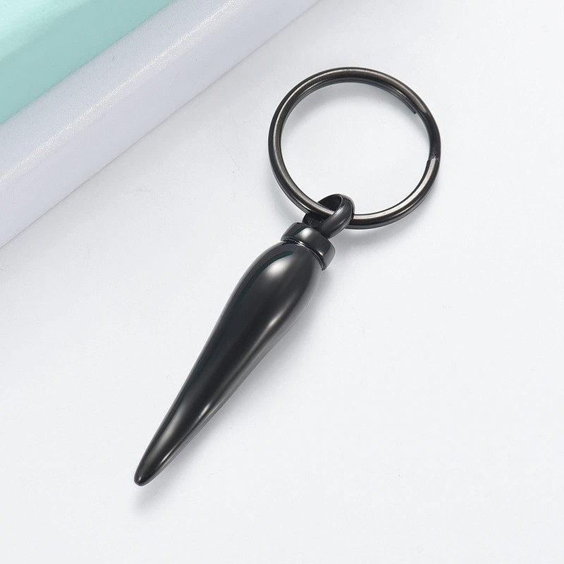 shajwo Creamtion Jewelry Italian Horn Urn Keychain for Ashes for