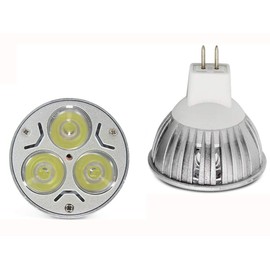 MR16 LED Bulbs 6 Pack,MR16 3W 12V Cool White 6000K Not Dimmable 60 Degree Beam Angle LED Spotlight Bulbs for Landscape Recessed Lighting,35W Halogen Bulbs Equivalent