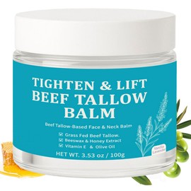 ipxkwll Beef Tallow for Skin - Firming Face Moisturizer for Women & Men, Anti-Aging SkinCare with Grass-Fed Tallow & Honey, Hydrating Balm to Tighten & Nourish Skin