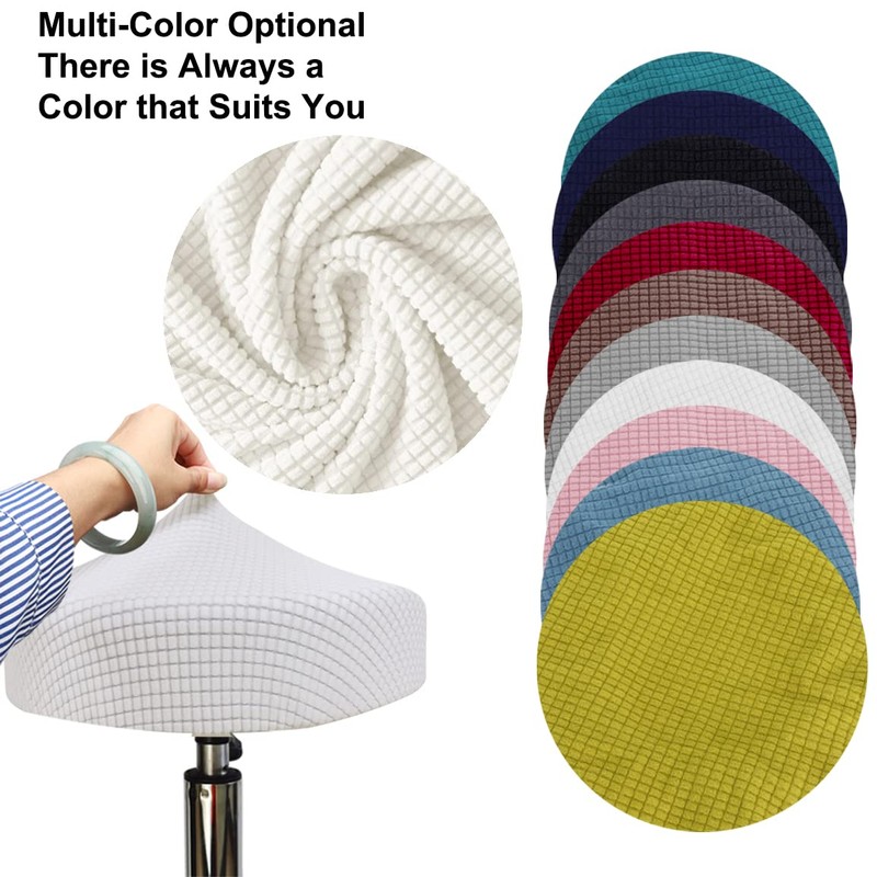 HuaLiSiJi Round Stool Cover 12-16" Round Seat Covers for Bar