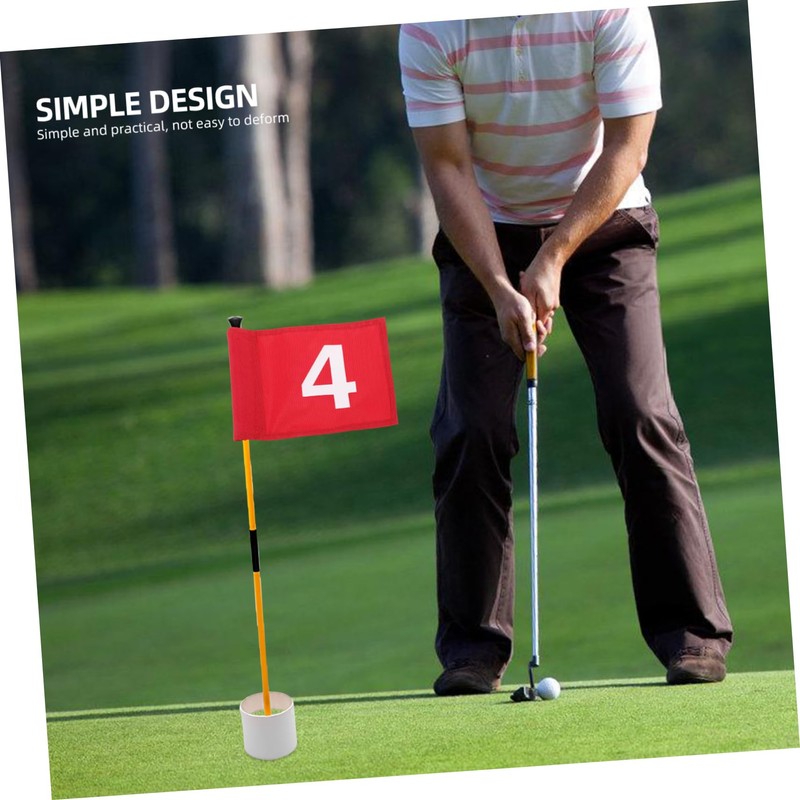 Mipcase Golfing Training Flag Wear Portable Golf Flag for Backyard