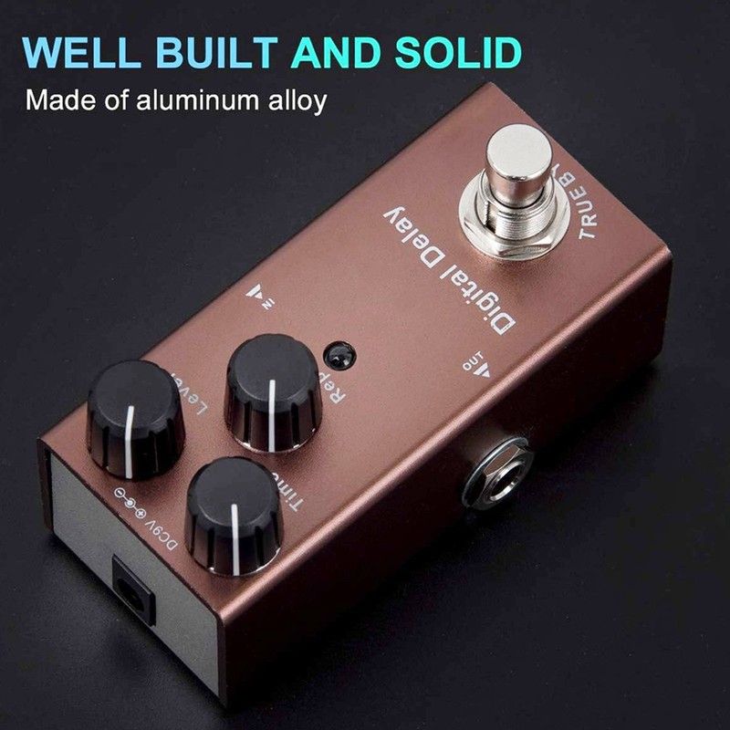 Electric Guitar Effect Pedal Single Type Accurate Adjustment Aluminum Alloy