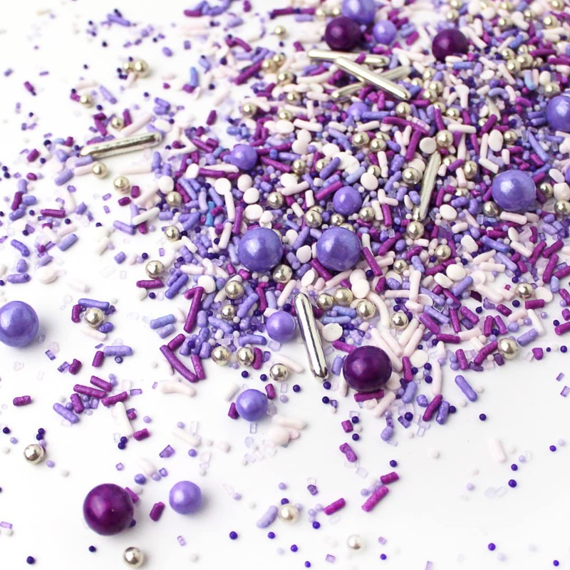 Sprinkle Pop Perfectly Purple Sprinkle Mix| Monochromatic Mix of Rich
