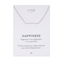LUUK LIFESTYLE Necklace with Pendant, Chain Made of Waterproof Stainless Steel, Elegant Design & Everyday Chain for Women, Gift Idea, Jewellery, in Gold, Silver, Rose, Stainless Steel