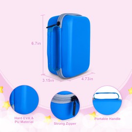 Phetium Kids Camera Case Compatible with ESOXOFFORE/for Dylanto/for Mafiti/for GKTZ/for Yehtta and More Kids Camera Instant Print, Holder Bag for Digital Video Cameras Storage-Case Only (Blue)