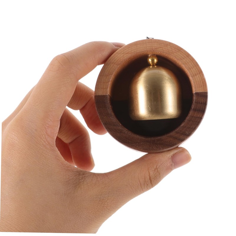 Levemolo Brass Wooden Door Bell Magnetic Attaching Door Chime Home
