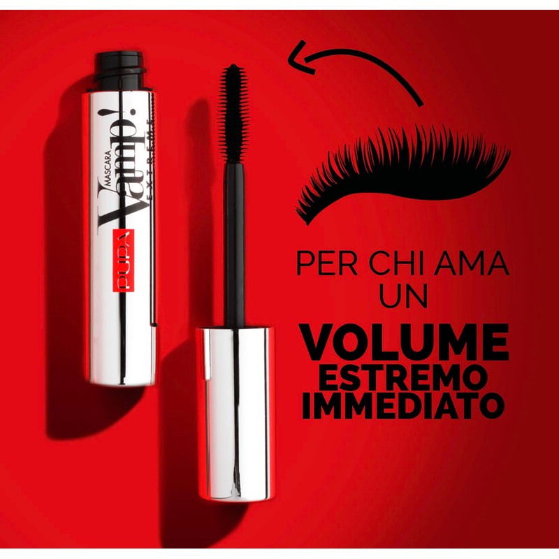 PUPA Milano Vamp! Extreme Mascara - For Voluminous And Dramatic