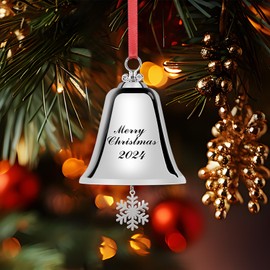 Annual Edition 2024 Christmas Bells Xmas Snowflake Elegant Women Merry Christmas Bells Silver Bells,Christmas Decor Christmas Snowflake 2024 Annual Edition Collection