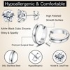 Jstyle 6 Pairs Stainless Steel CZ Stud Earrings for Women