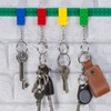 VODAFQS 6 pieces building blocks key ring, plastic pendant key