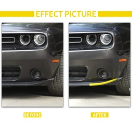 Voodonala Embellecedor Decorativo Compatible with Compatible withchoques Delantero Dodge Challenger SXT Compatible with Challenger 2015-2021 (Amarillo, 2 Unidades)