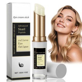 Snail Peptide Eye Cream Stick,Anti-Aging E/ye C/ream for Puffiness,Collagen Anti Wrinkle Ey/e Balm S/tick,Ey/e Serum Stick for Eye Bags,Under Ey/e Cream,Anti Wrinkle E/ye Cream,Eye Bag Balm for Woman