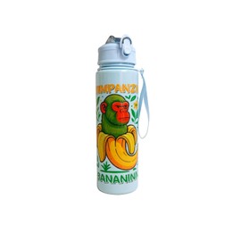 Chimpanzin Bananinin Italian Brainrot Water Bottle 700ml (Chimpanzin Bananinin) By Jamaah Everyday Essentials