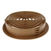 5 x Caramel Plastic Soffit Vents 70mm Circular Push Fit