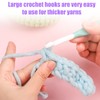 4-Piece Large Crochet Hook Set, Crochet Hooks 8.0 mm, 10.0