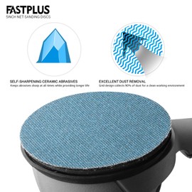 40PCS 125mm Mesh Sanding Discs 5 Inch Net Sandpaper Hook and Loop 80 Grits Dust Free for Car Wood Furniture Floor Sanding & Polishing