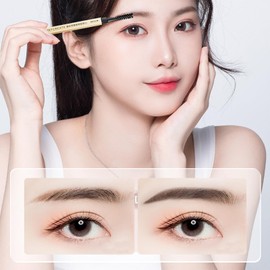 ZVEV (Double Ended Eyebrow Pencil) Extra Fine Refill, Soft Eyebrow Brush, Natural Eyebrow, 6 Different Eyeliner Full Color, Waterproof and Durable, Natural Brown, Fluffy Eyebrow, Wild Eyebrow, Eyebrow