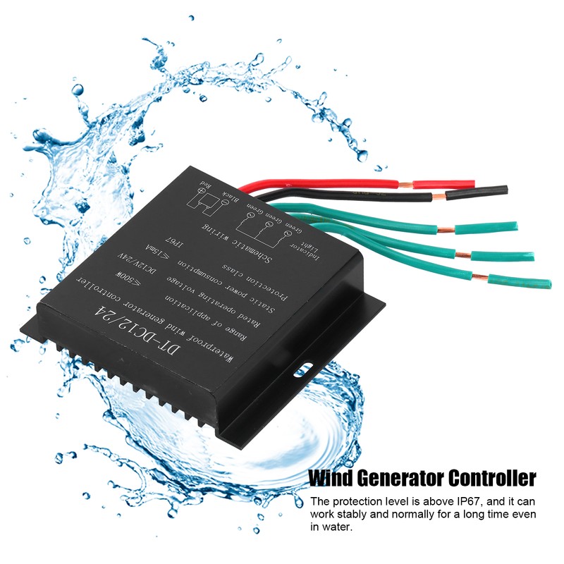 FO5-12/24V 500W Wind Turbine Generator Controller Waterproof Battery Charging Regulator