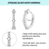 Sterling Silver Hoop Earrings for Women Grils | Small Silver