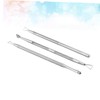 Ipetboom 3pcs Dead Skin Fork Dead Skin Cuticle Pusher Nail
