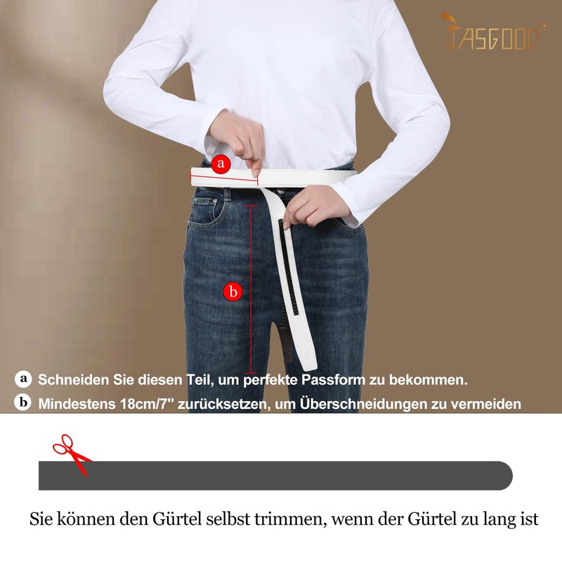 JasGood Men's 35 mm Strap and 40 mm Automatic Ratchet