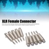 XLR Female to 1/4 Inch TRS Adapter, 10 Packs XLR