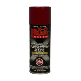 General Paint & Manufacturing XOP-39 X-O Rust Professional Rust Preventative Paint and Primer in One Spray with 360-Degree Spray Tip, Fiesta Red