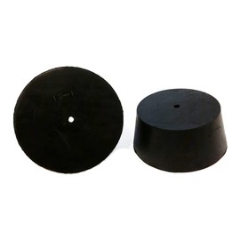 GSC International RS-12-1 Black Stoppers Rubber, #12, 1 Hole, 1 lb.