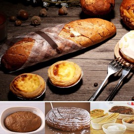 ANPHSIN 13" Banneton Bread Proofing Basket - Sourdough Basket Loaf Brotform, Oval Dough Rising Bowl with Liner for Homemade Bread Making Baking Supplies Gifts