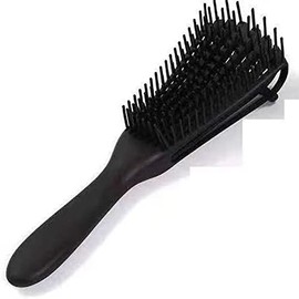 Detangling Brush 8 Rows Detangling Brush Universal Massage Ergonomic Detachable Lightweight Travel (Black)